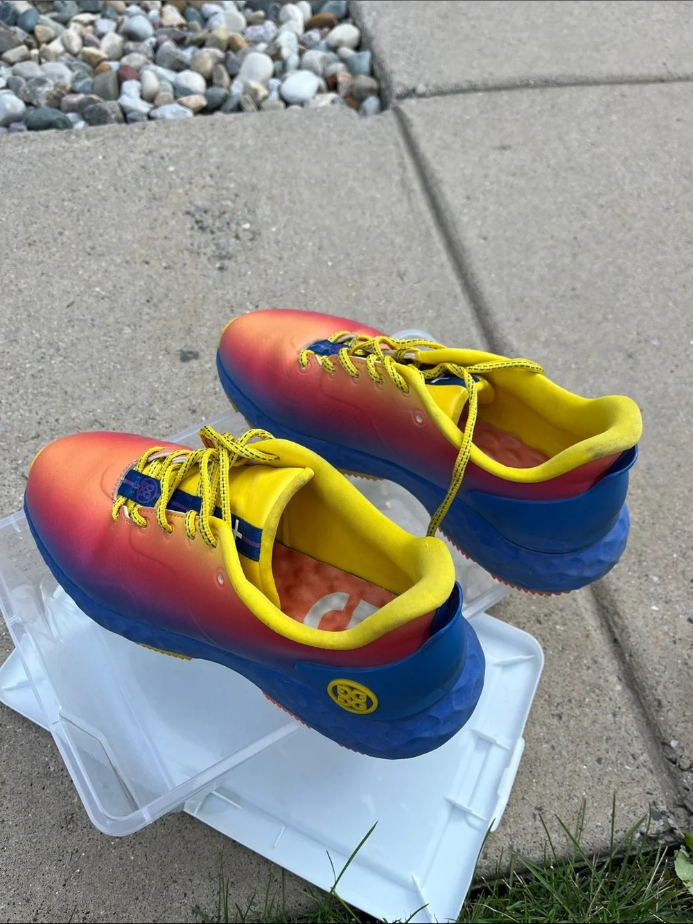 G/FORE Gradient Blue-Yellow-Red GOLF Shoes